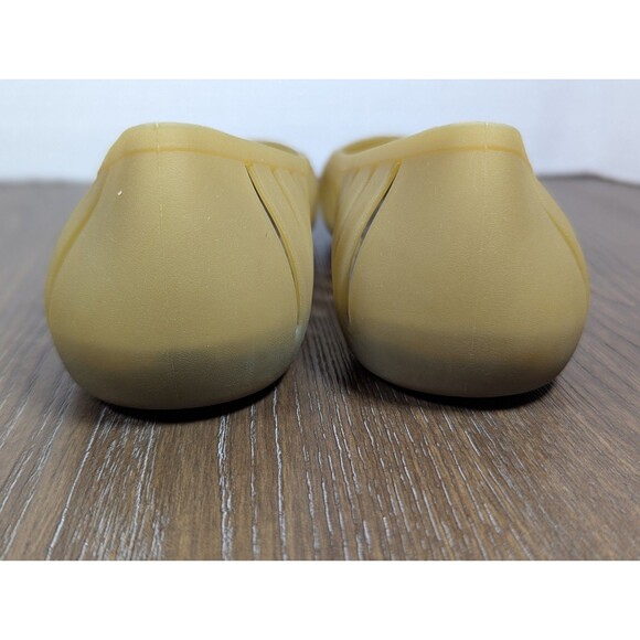 Crocs Adrina II Closed Toe Slip On Ballet Flats Shoes Womens 7 Olive Green Logo - Picture 10 of 13